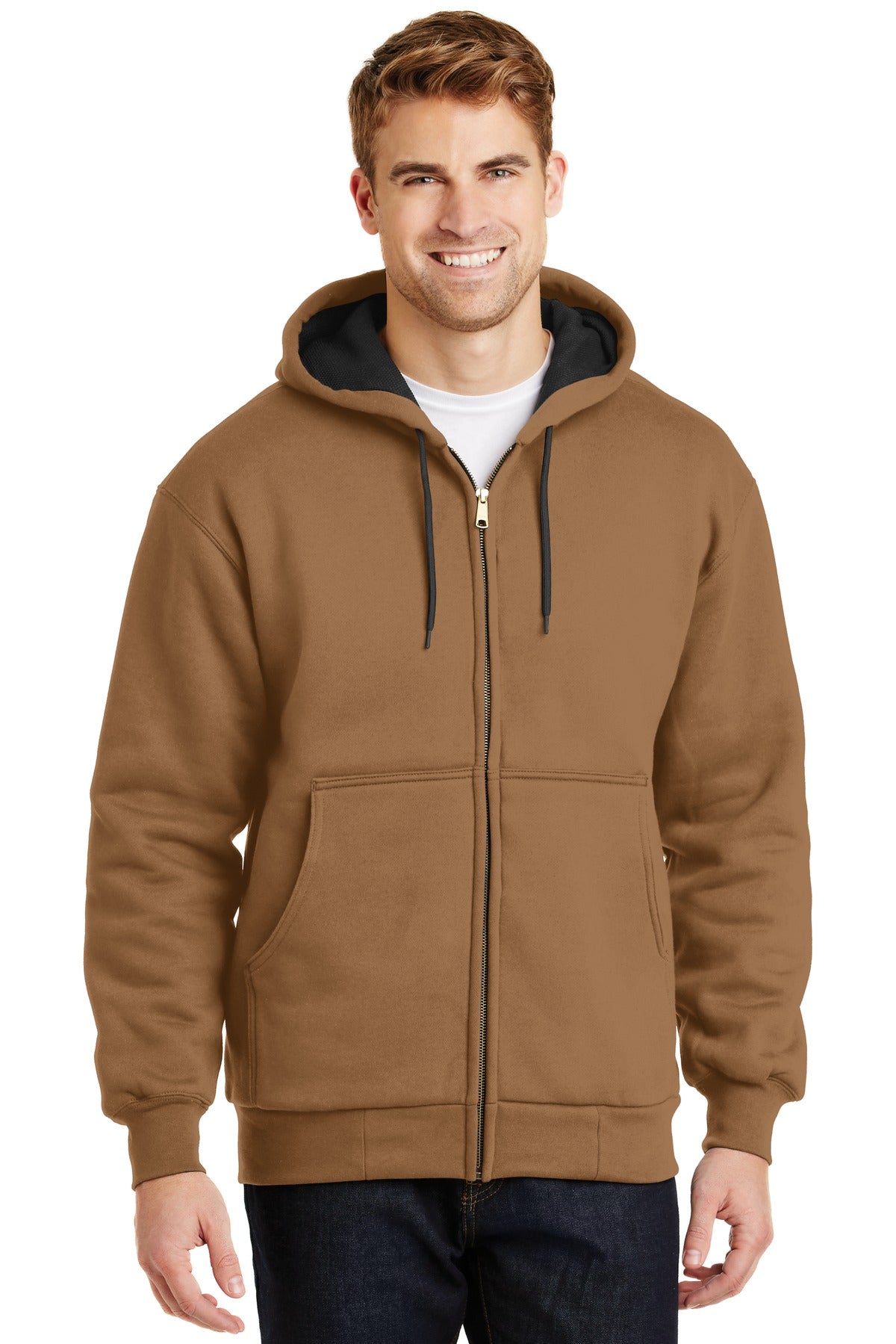 CornerStoneÂ® - Heavyweight Full-Zip Hooded Sweatshirt with Thermal Lining.  CS620