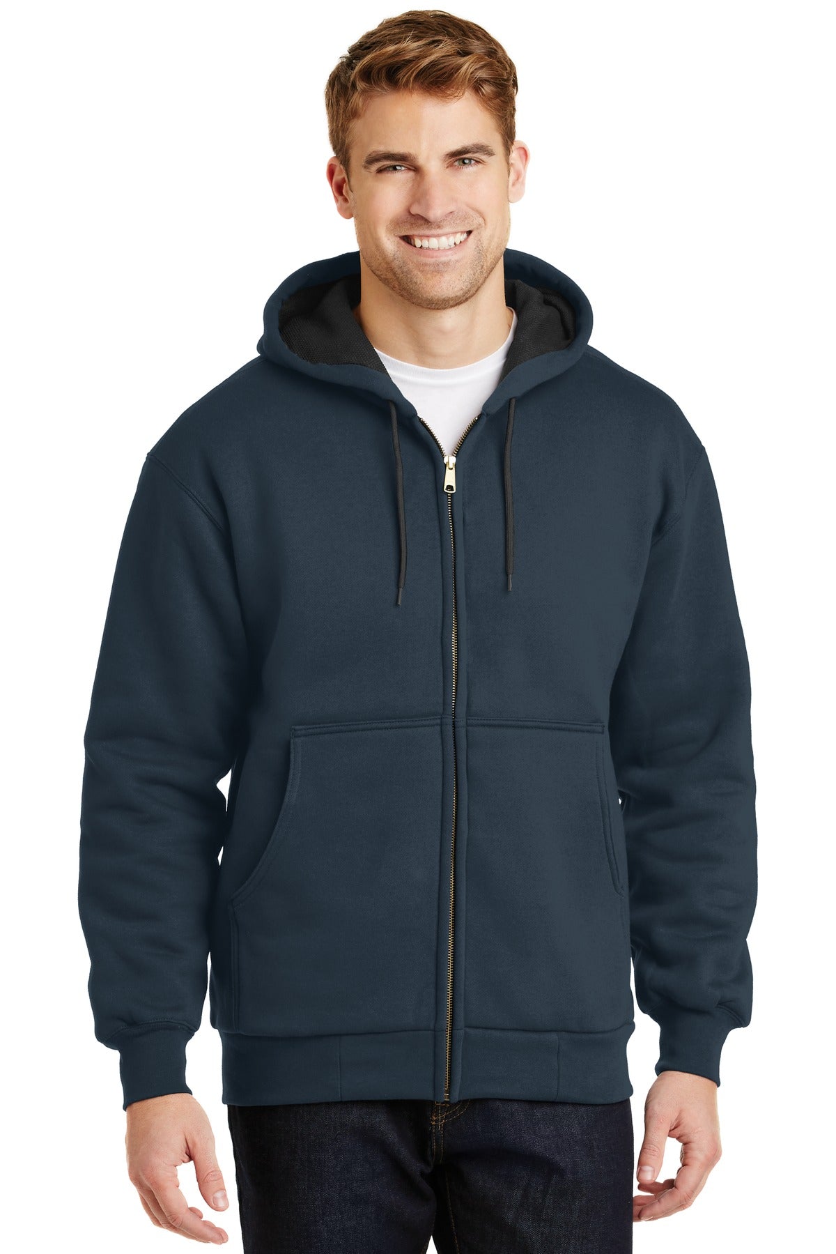 CornerStoneÂ® - Heavyweight Full-Zip Hooded Sweatshirt with Thermal Lining.  CS620