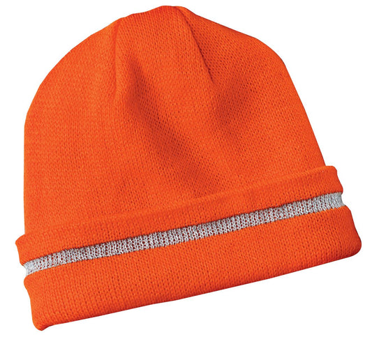 CornerStone? - Enhanced Visibility Beanie with Reflective Stripe.  CS800