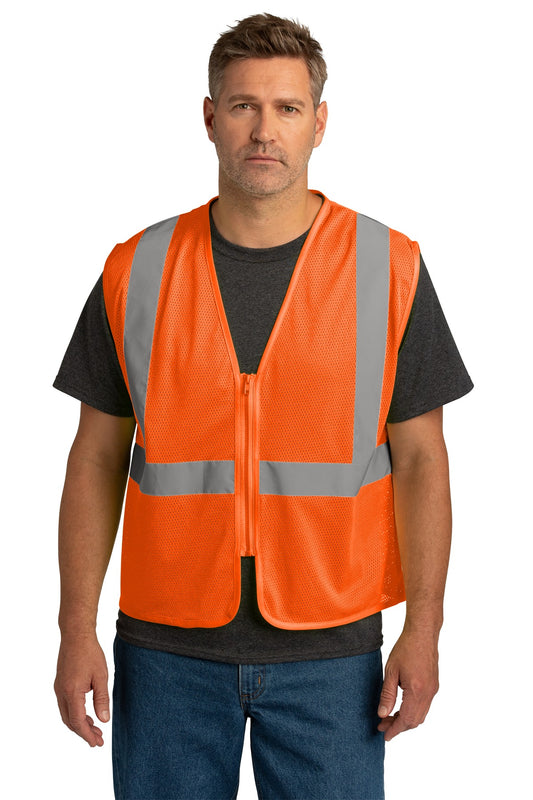 CornerStone ? ANSI 107 Class 2 Economy Mesh Zippered Vest. CSV101