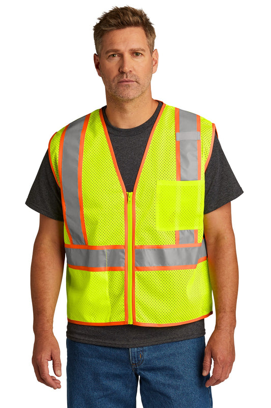 CornerStone ? ANSI 107 Class 2 Mesh Zippered Two-Tone Vest. CSV103