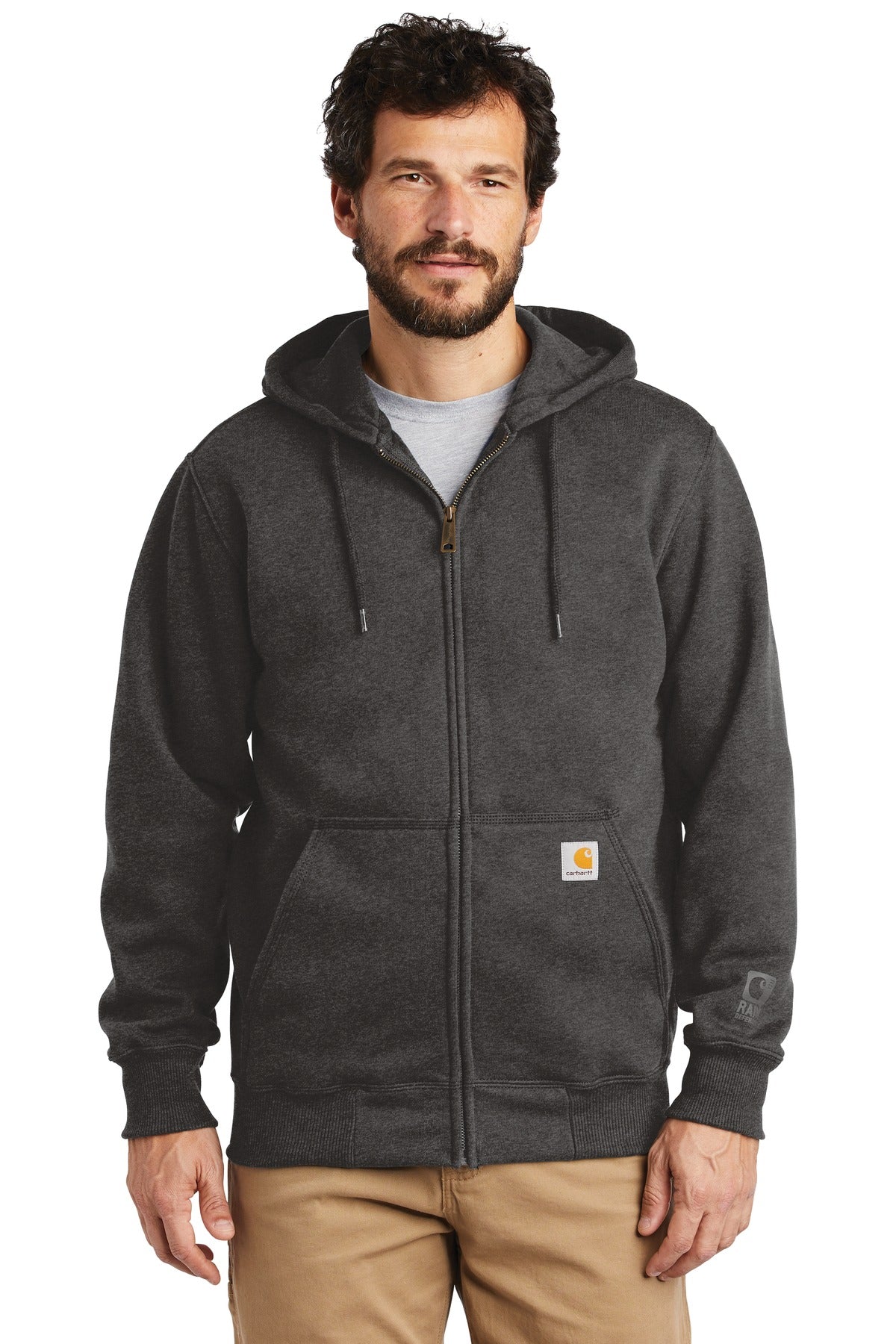 Carhartt Â® Rain Defender Â® Paxton Heavyweight Hooded Zip-Front Sweatshirt. CT100614