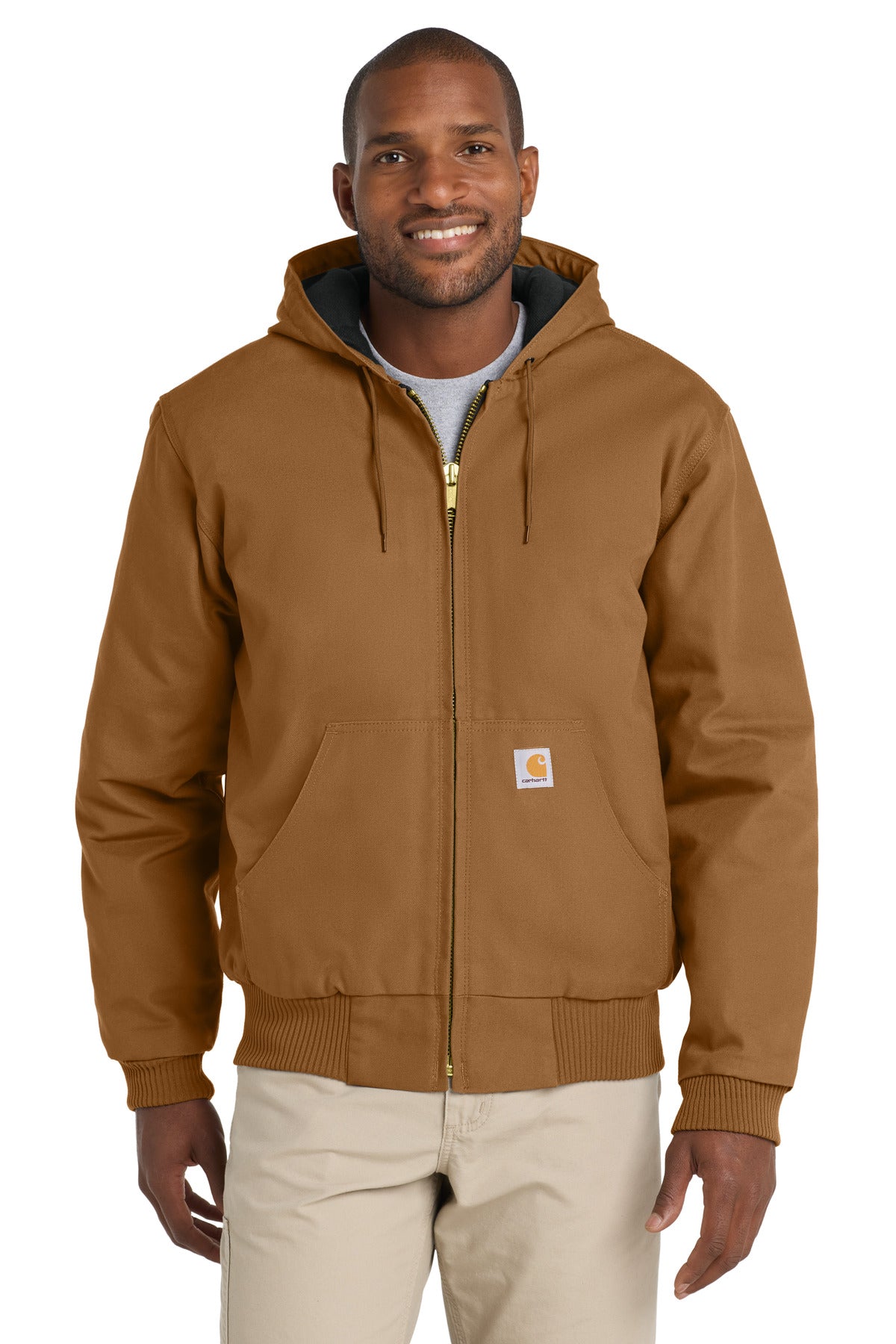 Carhartt Â® Quilted-Flanne-Lined Duck Active Jac. CT106677