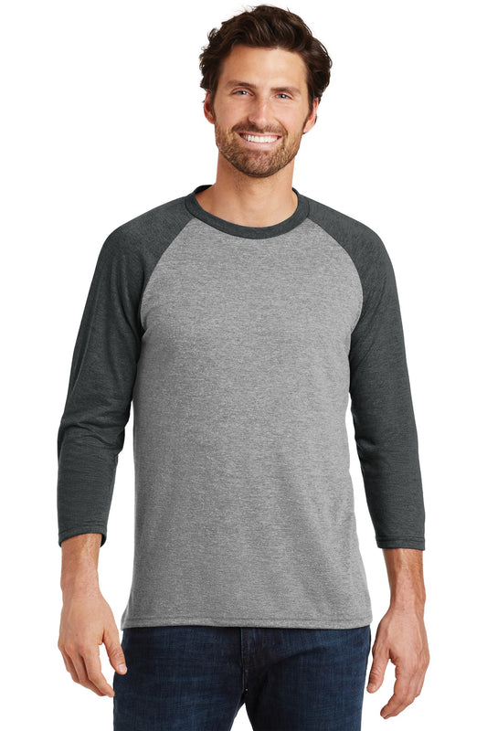 District ? Perfect Tri? 3/4-Sleeve Raglan. DM136