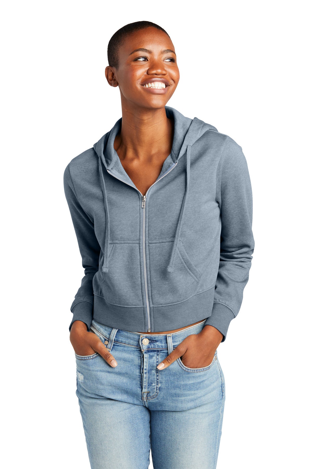 District? Women's V.I.T.? Fleece Full-Zip Hoodie DT6103