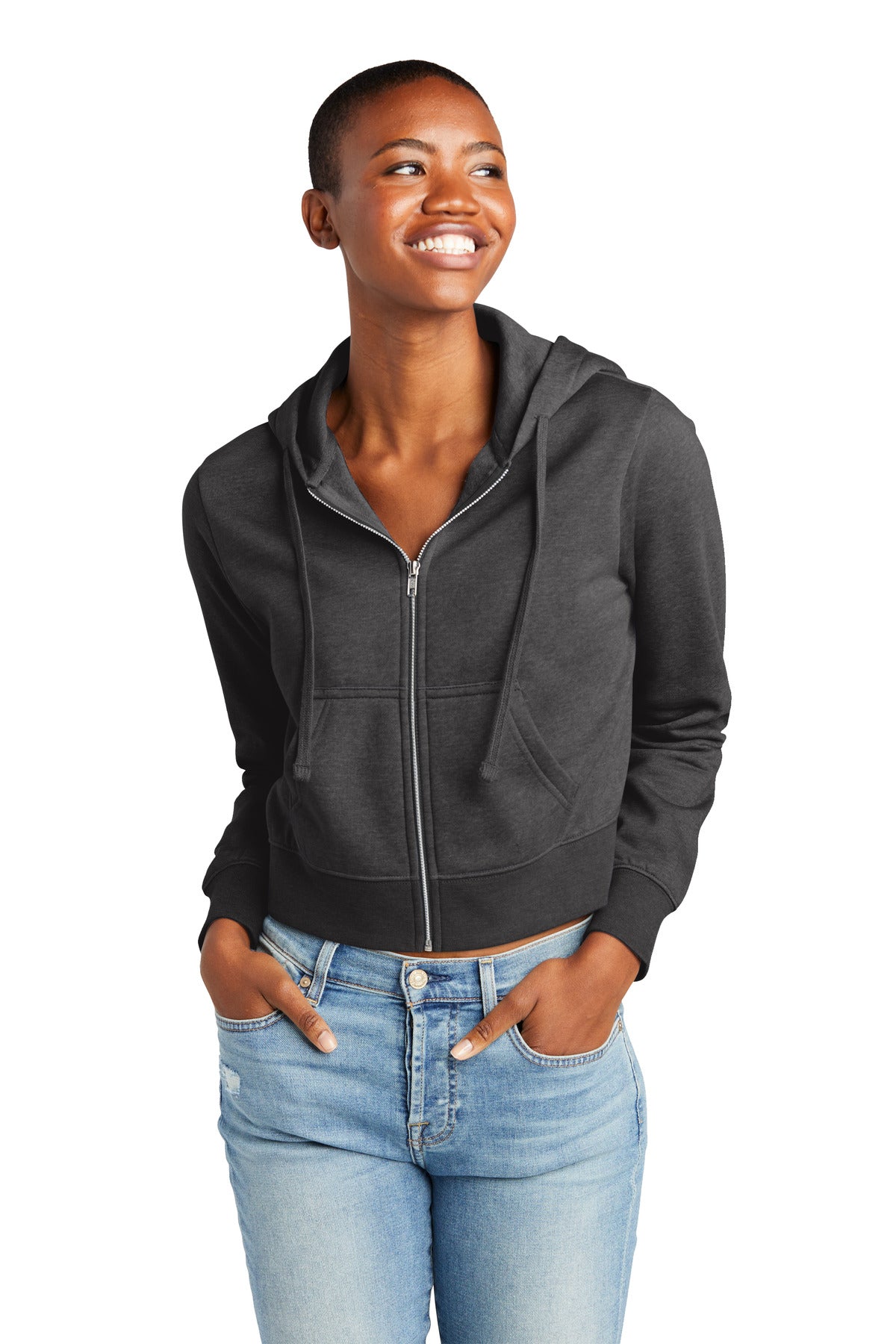 District? Women's V.I.T.? Fleece Full-Zip Hoodie DT6103