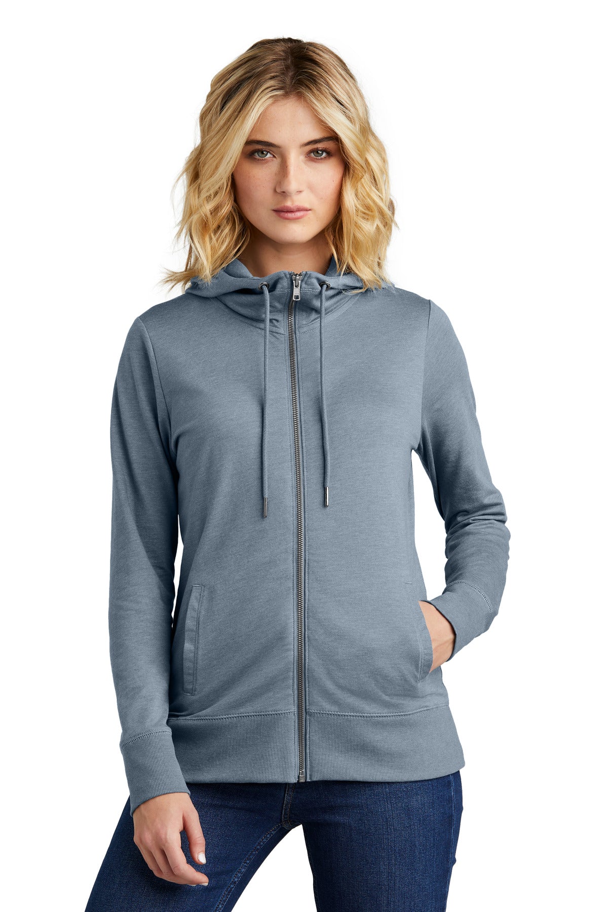 District? Women's Featherweight French Terry? Full-Zip Hoodie DT673