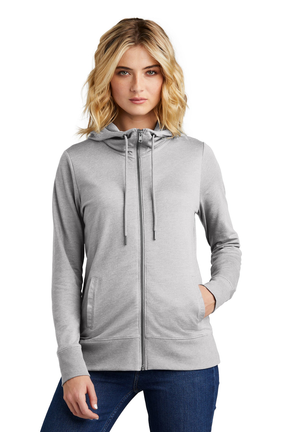 District? Women's Featherweight French Terry? Full-Zip Hoodie DT673