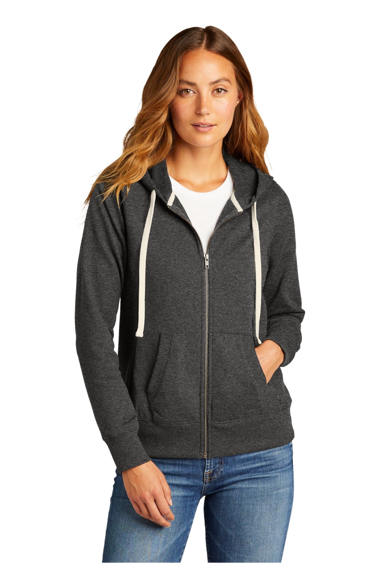 District? Women's Re-Fleece?Full-Zip Hoodie DT8103