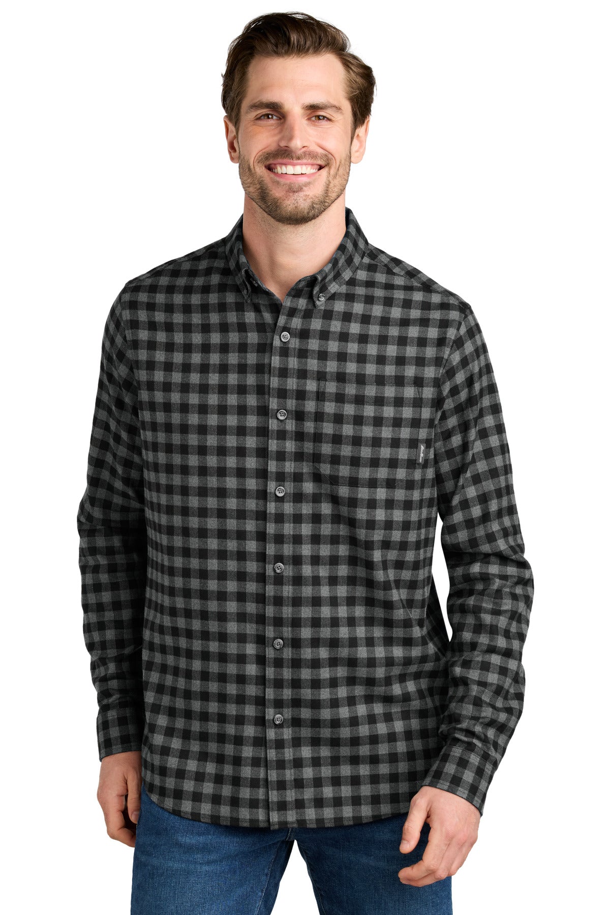 Eddie BauerÂ® Long Sleeve Favorite Flannel Plaid Shirt EB610