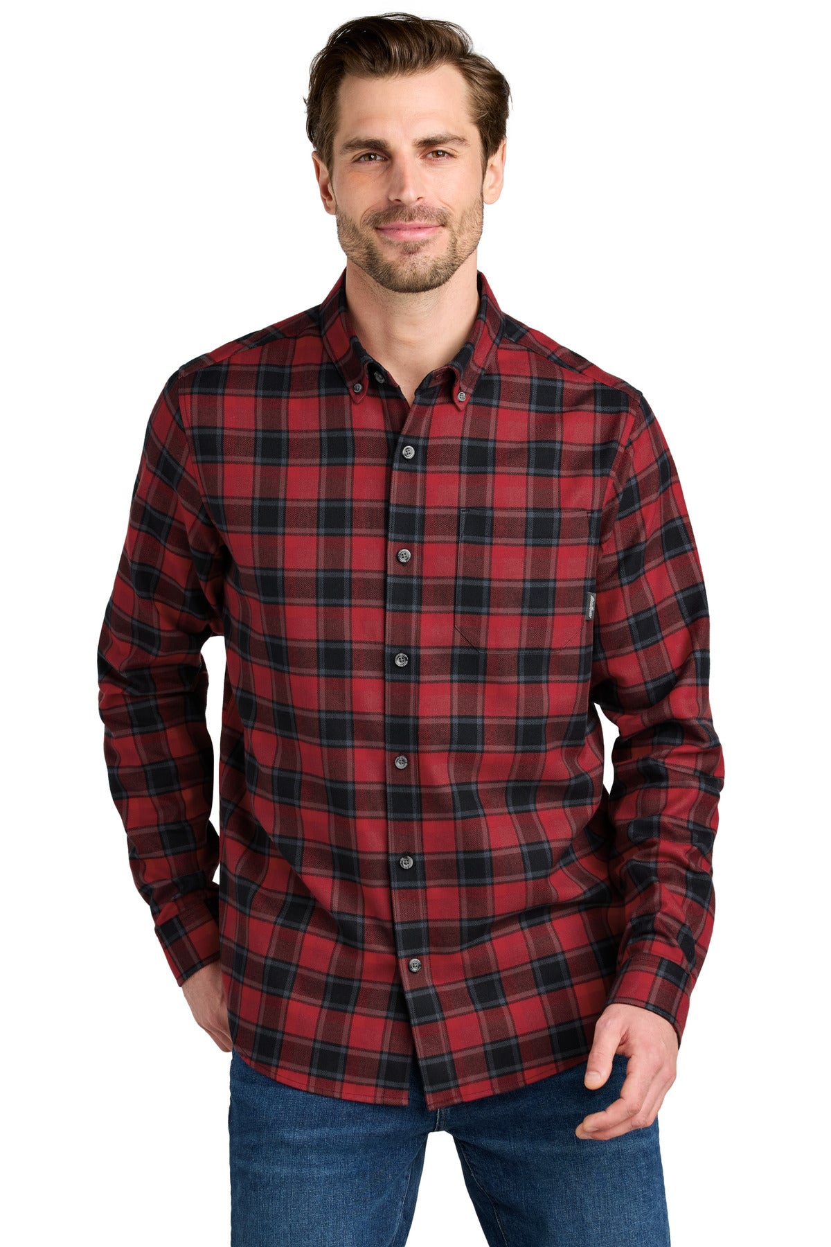 Eddie Bauer? Long Sleeve Favorite Flannel Plaid Shirt EB610