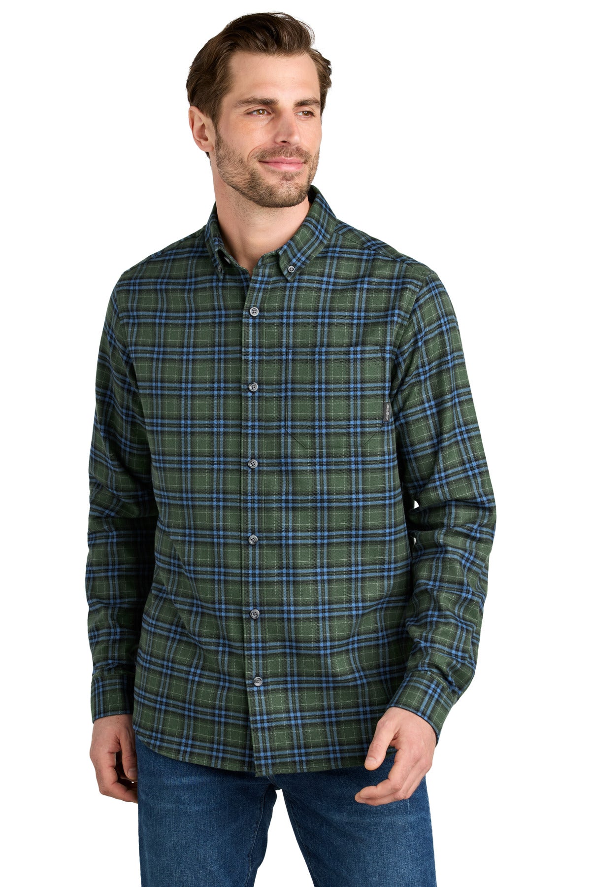 Eddie BauerÂ® Long Sleeve Favorite Flannel Plaid Shirt EB610