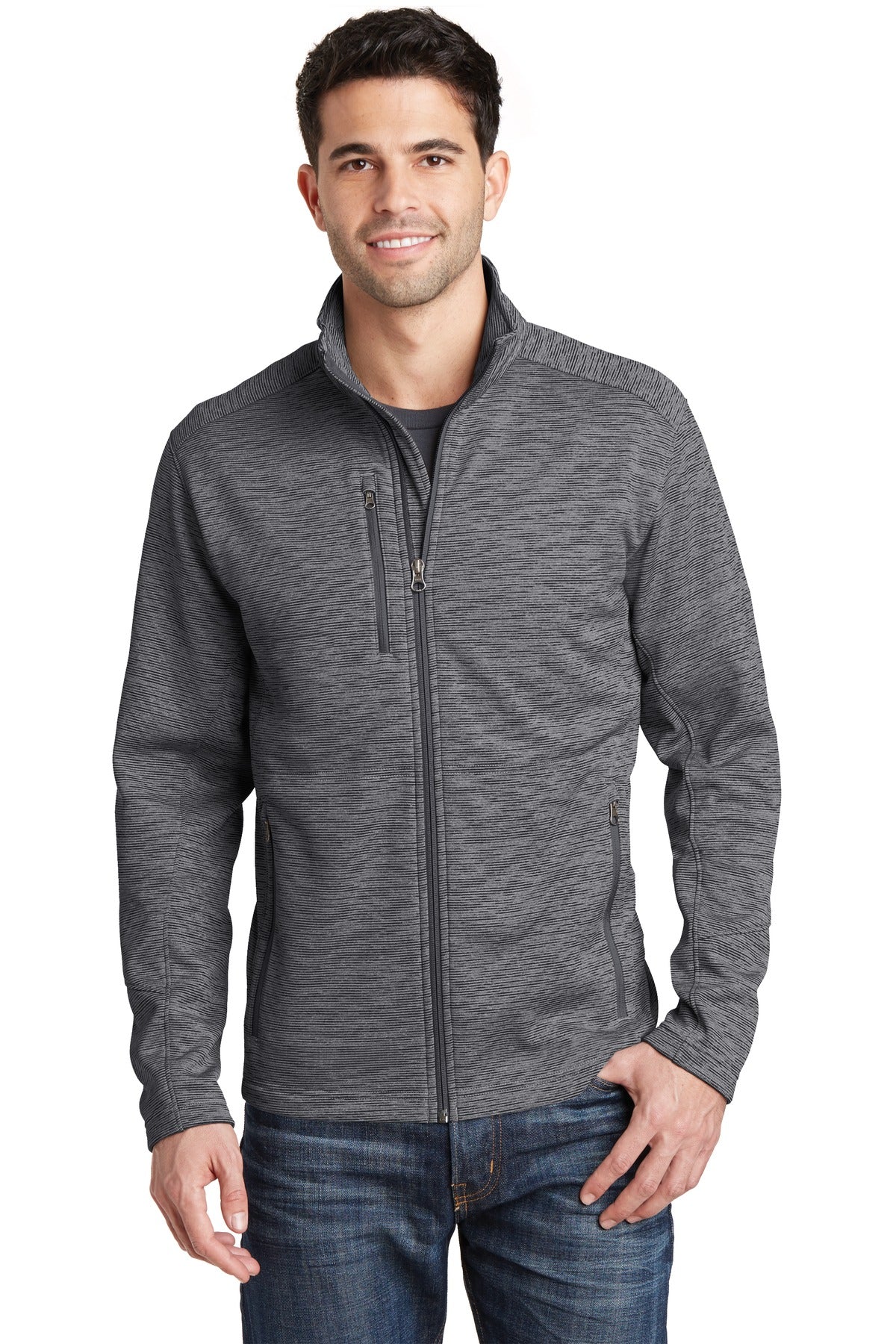 Port Authority? Digi Stripe Fleece Jacket. F231