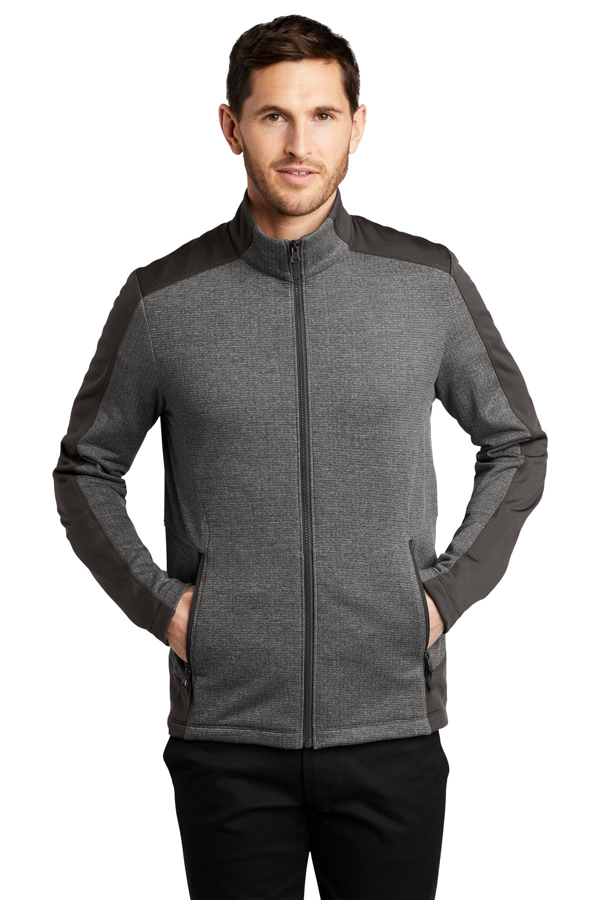 Port Authority ? Grid Fleece Jacket. F239