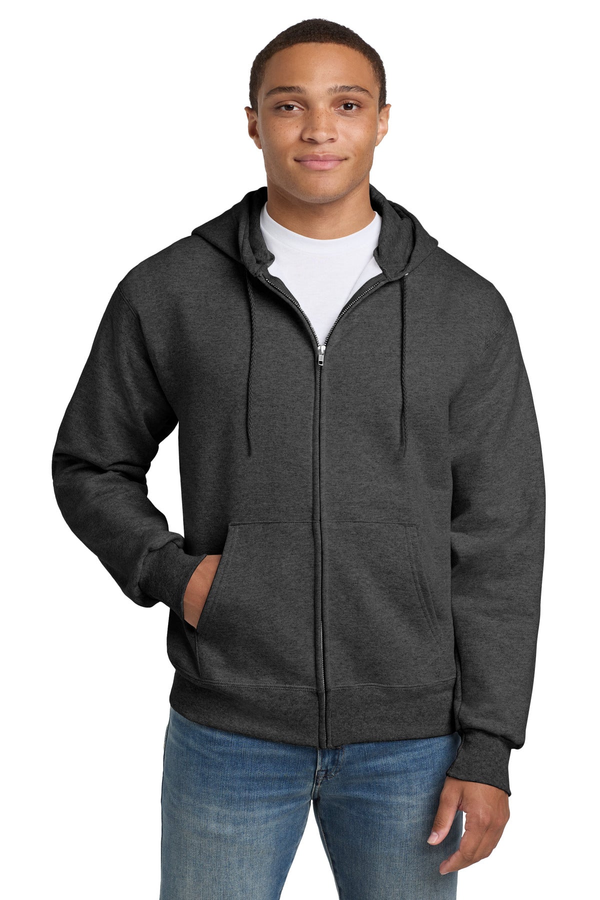 HanesÃ‚Â® Ultimate CottonÃ‚Â® - Full-Zip Hooded Sweatshirt.  F283