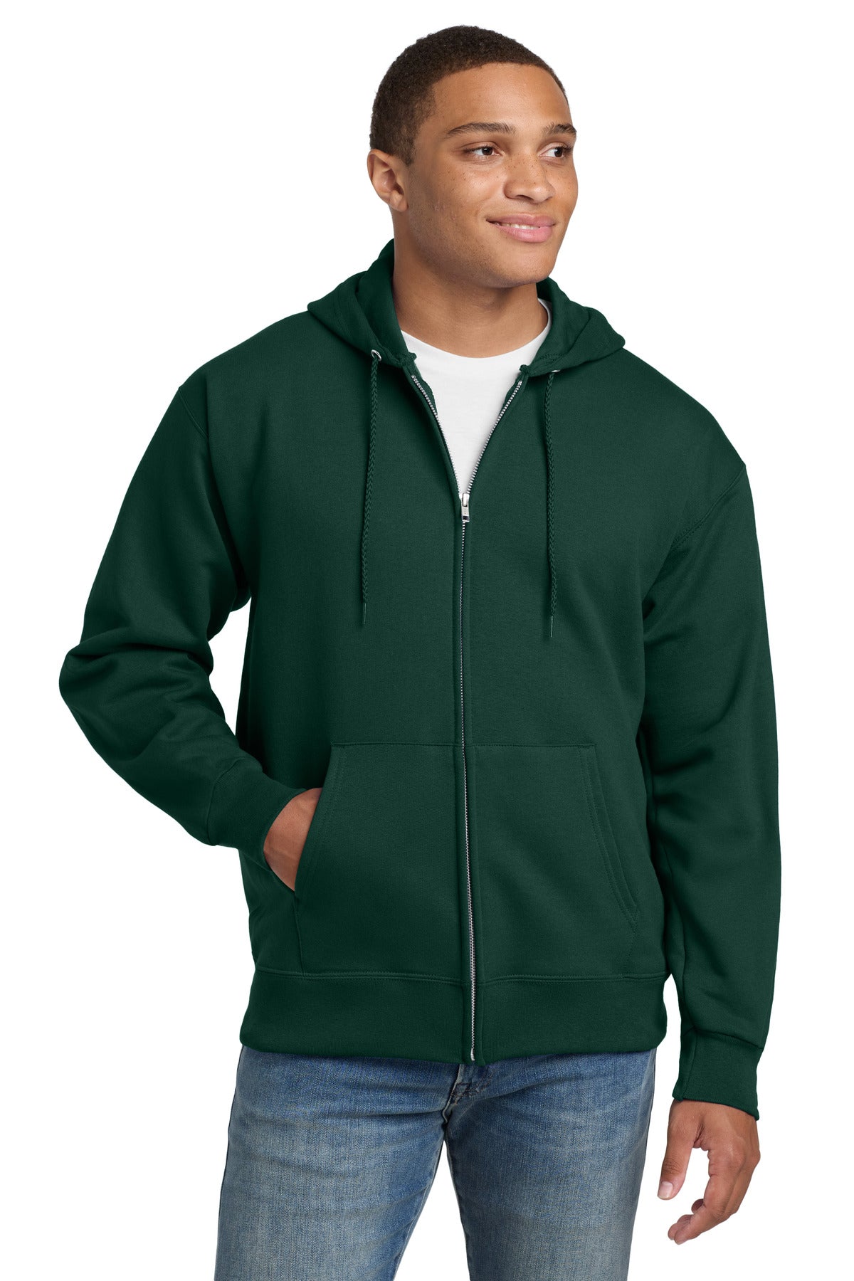 HanesÃ‚Â® Ultimate CottonÃ‚Â® - Full-Zip Hooded Sweatshirt.  F283