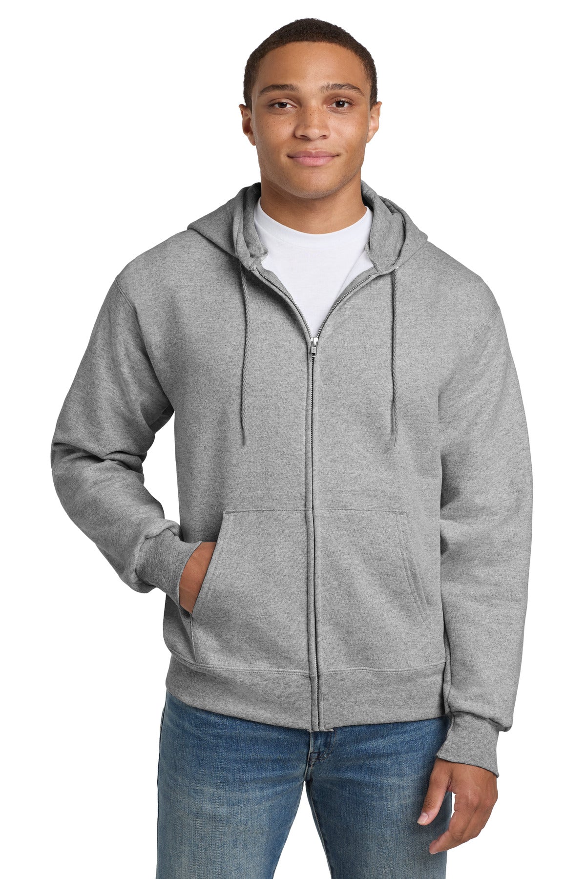 HanesÃ‚Â® Ultimate CottonÃ‚Â® - Full-Zip Hooded Sweatshirt.  F283