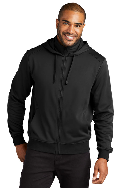 Port AuthorityÃ‚Â® Smooth Fleece Hooded Jacket F814