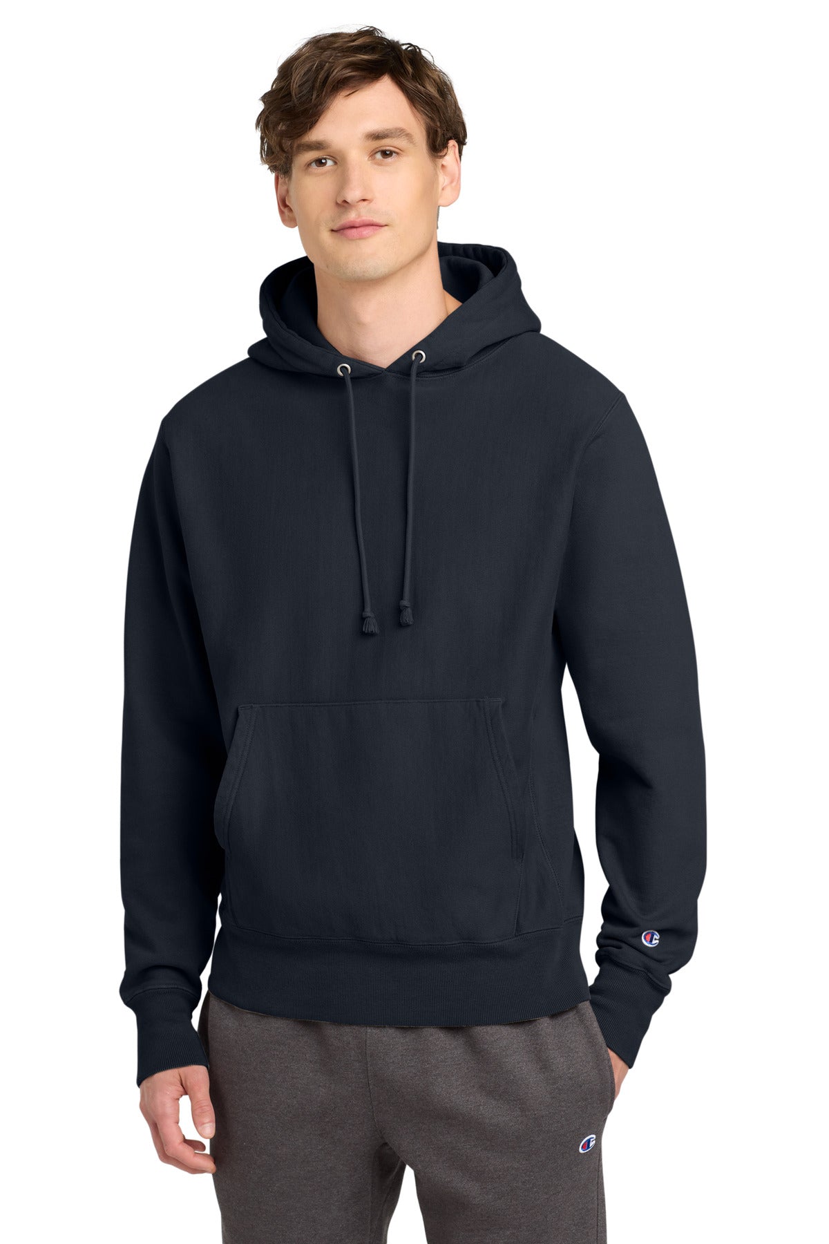 Champion Â® Reverse Weave Â® Garment-Dyed Hooded Sweatshirt. GDS101