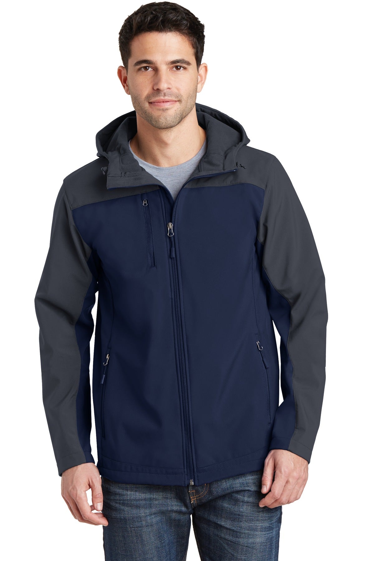 Port AuthorityÃ‚Â® Hooded Core Soft Shell Jacket. J335