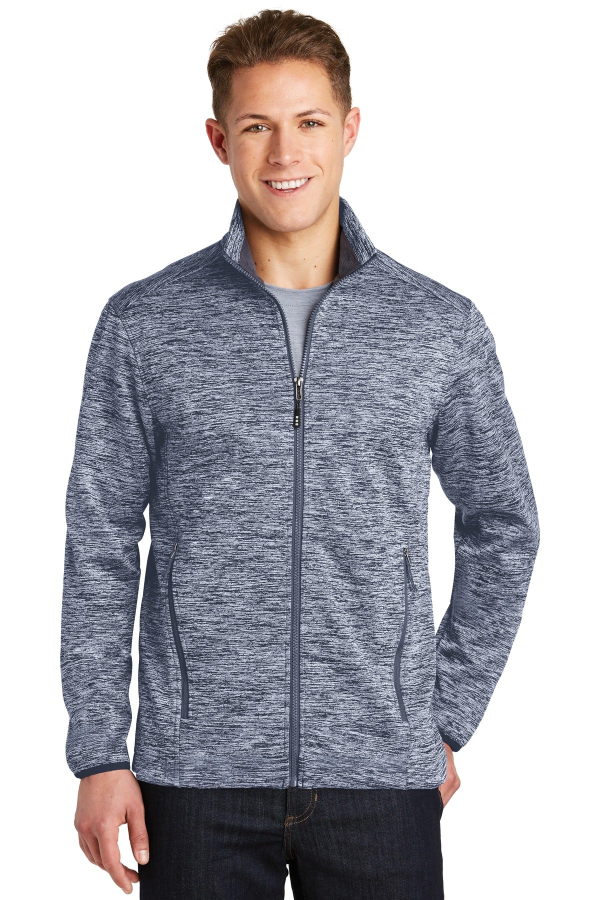 Sport-Tek? PosiCharge? Electric Heather Soft Shell Jacket. JST30