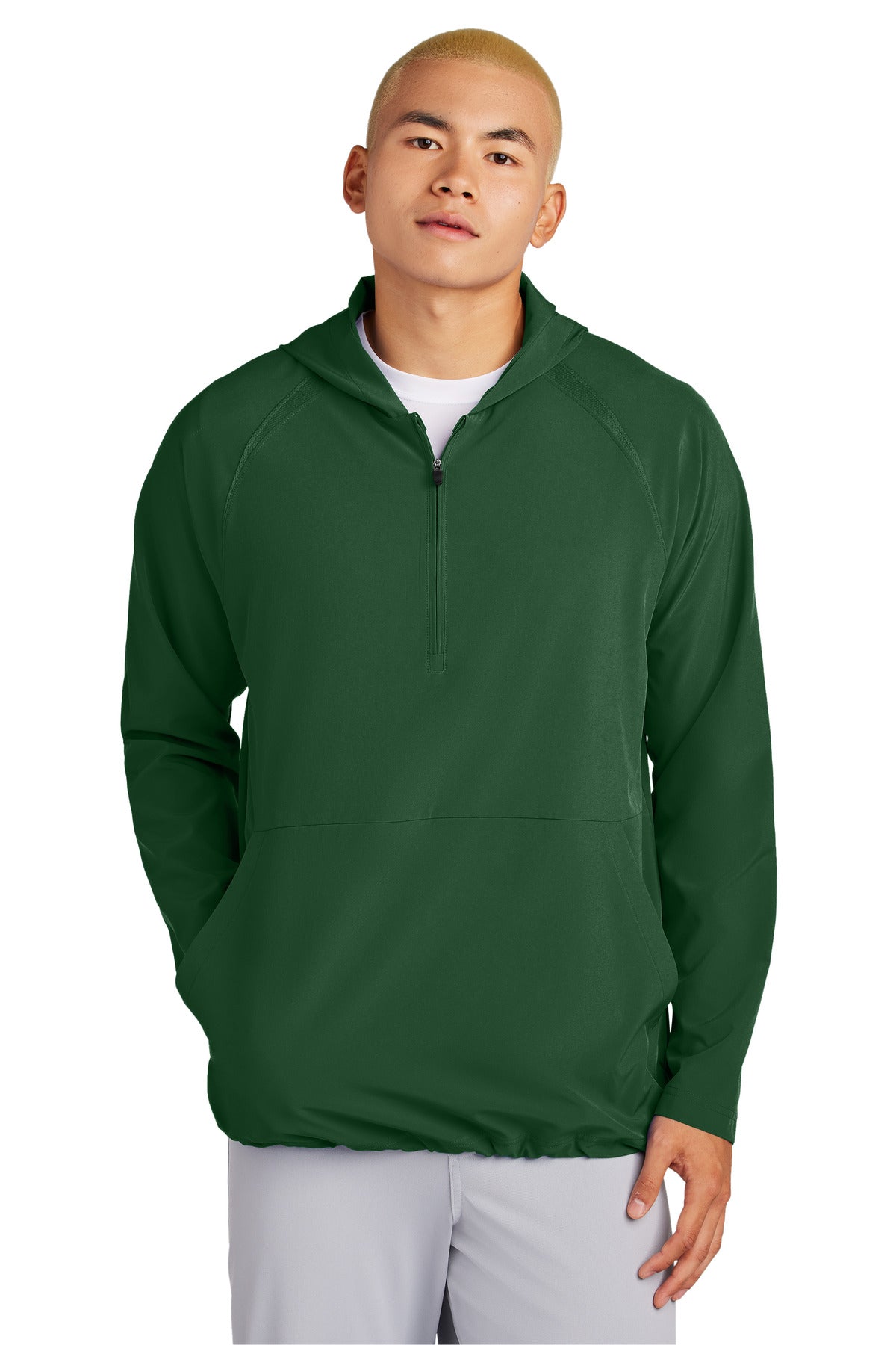 Sport-TekÃ‚Â® Repeat 1/2-Zip Long Sleeve Hooded Jacket JST488