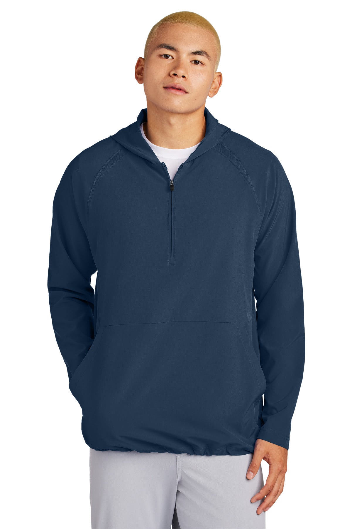 Sport-TekÃ‚Â® Repeat 1/2-Zip Long Sleeve Hooded Jacket JST488