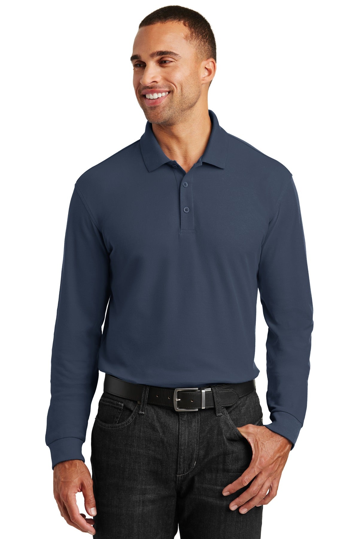 Port AuthorityÂ® Long Sleeve Core Classic Pique Polo. K100LS