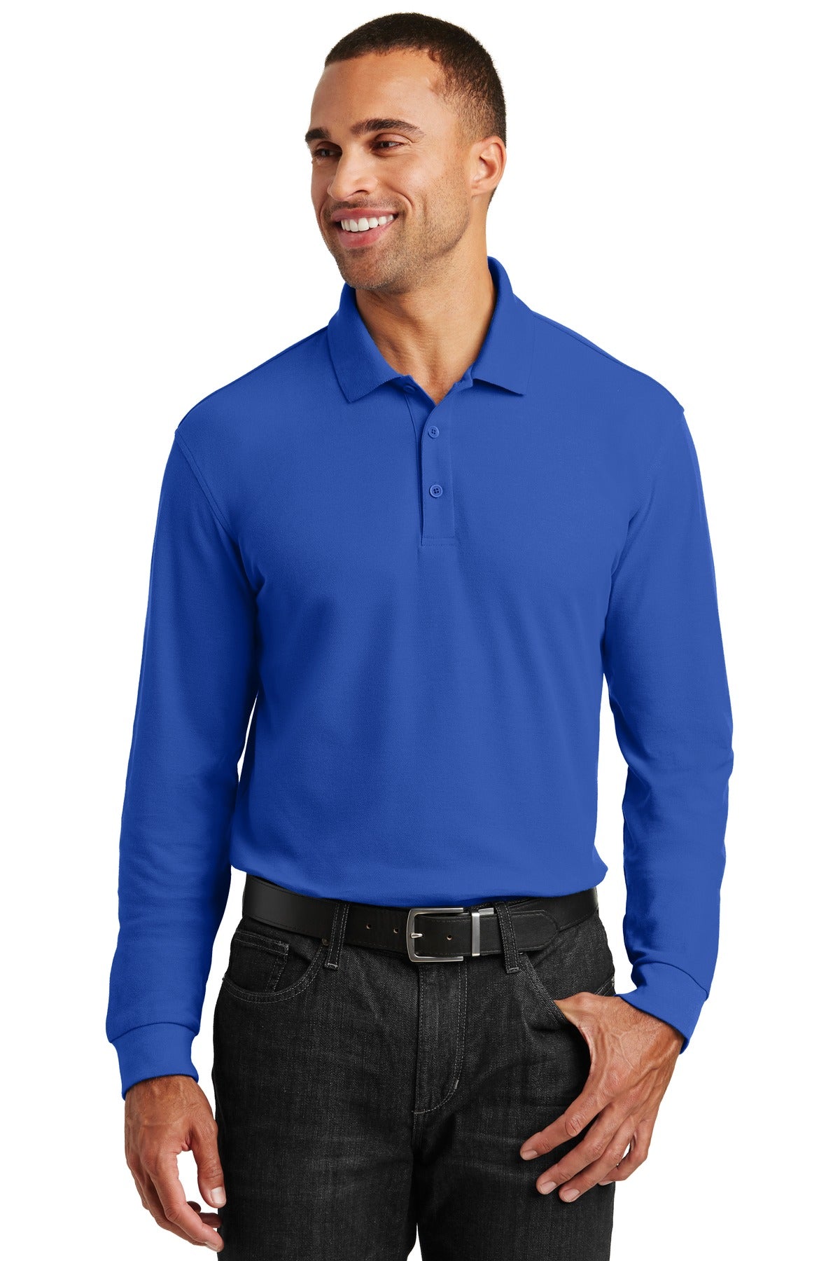 Port AuthorityÂ® Long Sleeve Core Classic Pique Polo. K100LS