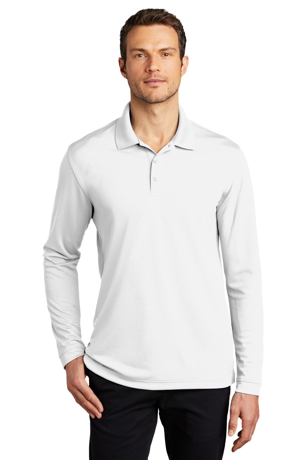 Port Authority Â® Dry Zone Â® UV Micro-Mesh Long Sleeve Polo K110LS