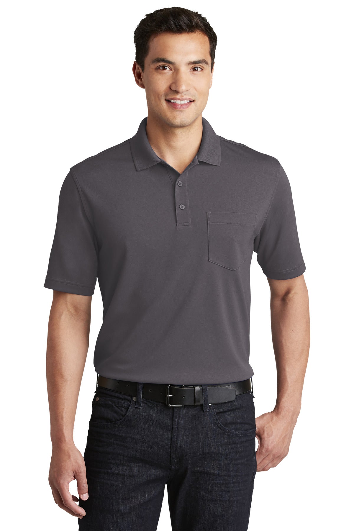 Port AuthorityÂ® Dry ZoneÂ® UV Micro-Mesh Pocket Polo. K110P