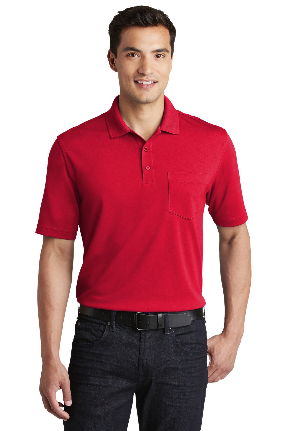 Port AuthorityÂ® Dry ZoneÂ® UV Micro-Mesh Pocket Polo. K110P