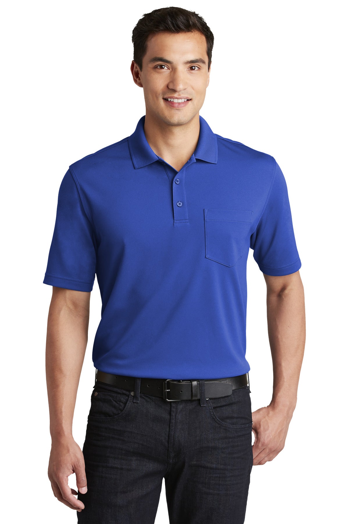 Port AuthorityÂ® Dry ZoneÂ® UV Micro-Mesh Pocket Polo. K110P