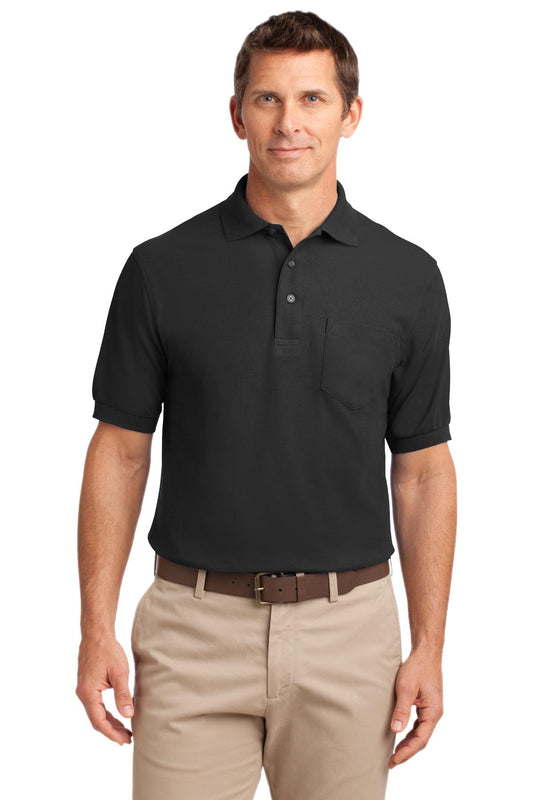 Port Authority? Silk Touch? Polo with Pocket.  K500P