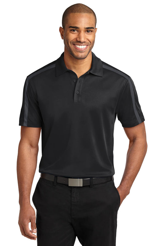 Port AuthorityÂ® Silk Touchâ„¢ Performance Colorblock Stripe Polo. K547