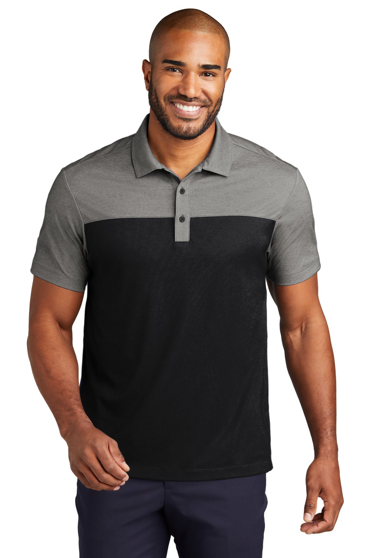 Port AuthorityÂ® Fine Pique Blend Blocked Polo K831