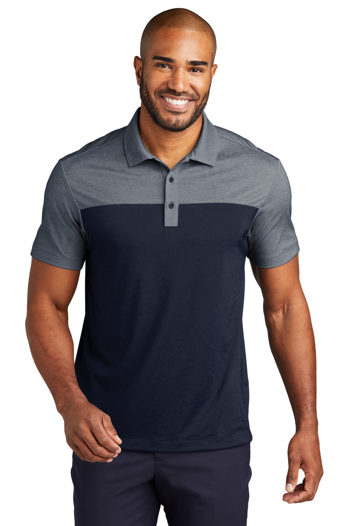 Port AuthorityÂ® Fine Pique Blend Blocked Polo K831