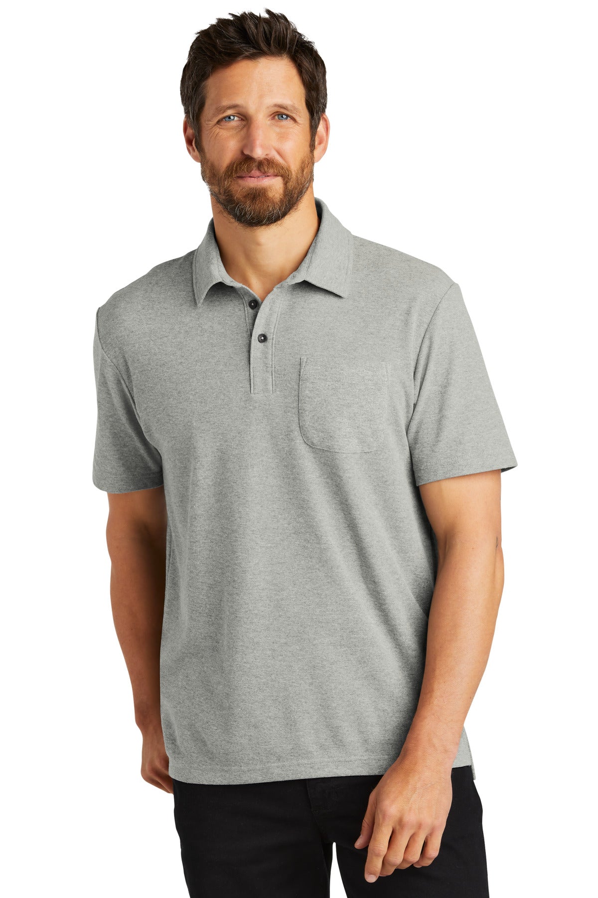 Port AuthorityÂ® C-FREEÂ® Cotton Blend Pique Pocket Polo K868