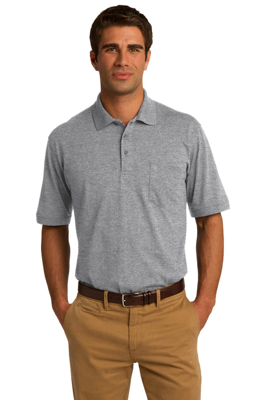 Port & CompanyÂ® Core Blend Jersey Knit Pocket Polo. KP55P