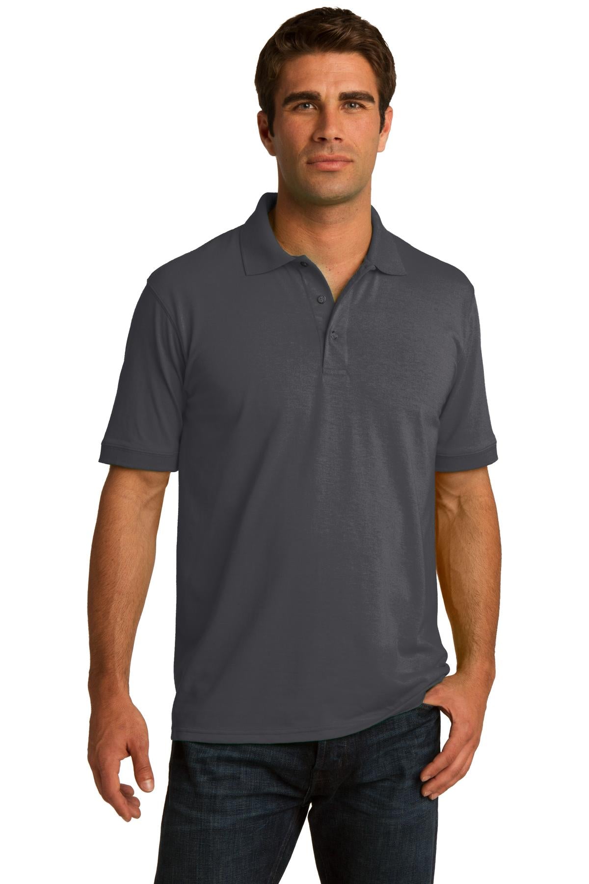 Port & CompanyÂ® Tall Core Blend Jersey Knit Polo. KP55T