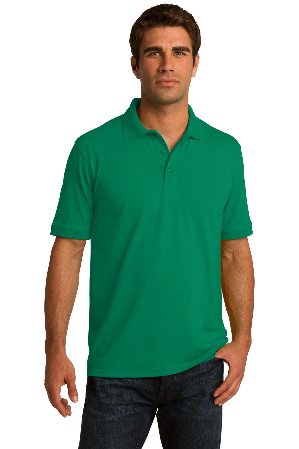 Port & CompanyÂ® Tall Core Blend Jersey Knit Polo. KP55T