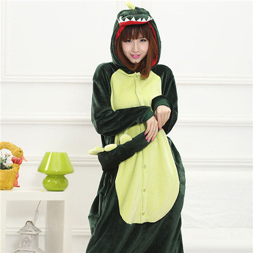 Kigurumi Giraffe Onesie Adult Women Animal Unicorn Pajamas Flannel Warm Loose Soft Nightgown Jumpsuit Cosplay Pyjama