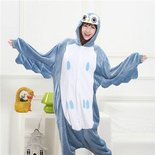 Kigurumi Giraffe Onesie Adult Women Animal Unicorn Pajamas Flannel Warm Loose Soft Nightgown Jumpsuit Cosplay Pyjama