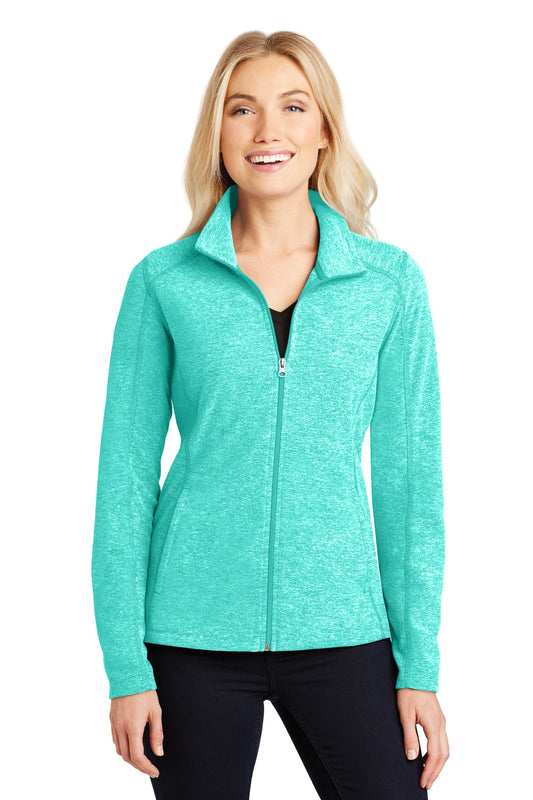 Port Authority? Women's Heather Microfleece Full-Zip Jacket. L235