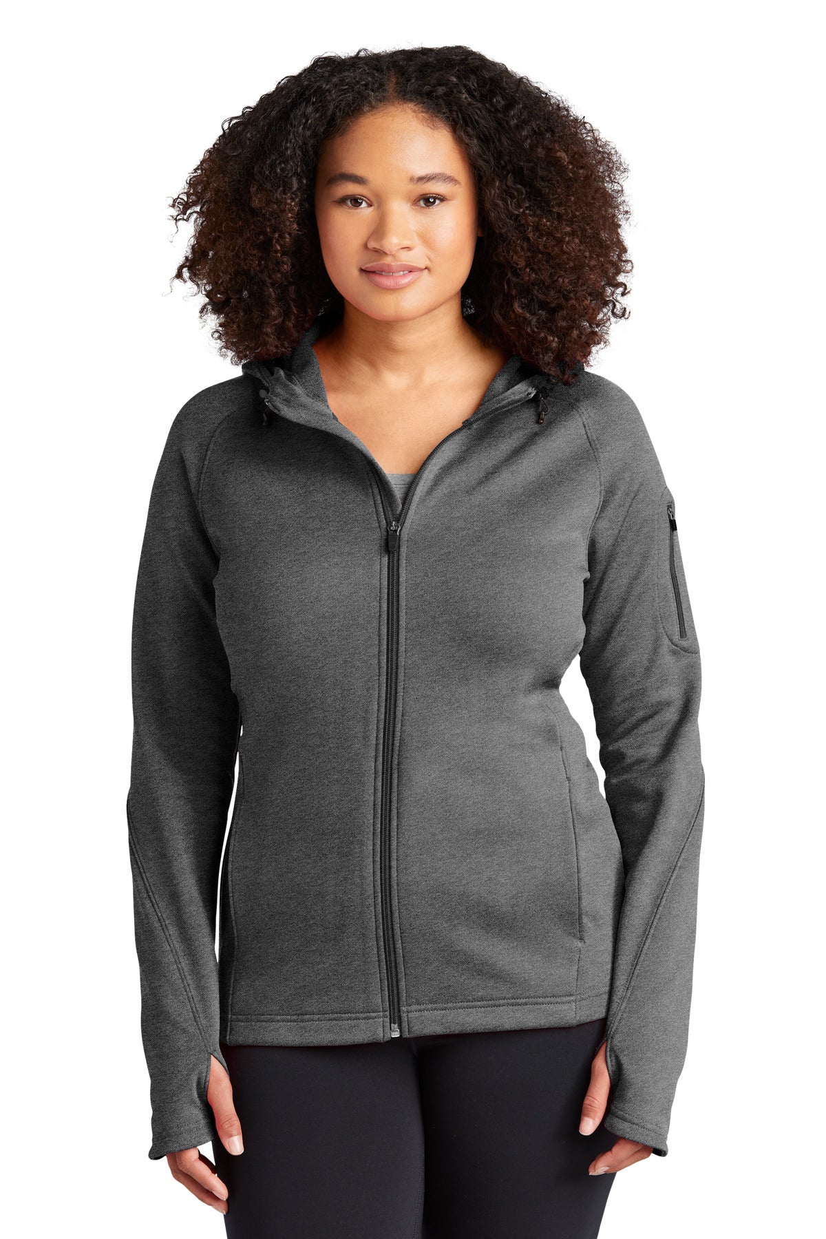 Sport-TekÃ‚Â® Women's Tech Fleece Full-Zip Hooded Jacket. L248