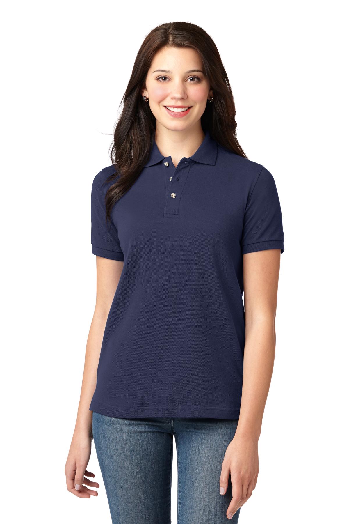 Port Authority? Women's Heavyweight Cotton Pique Polo.  L420