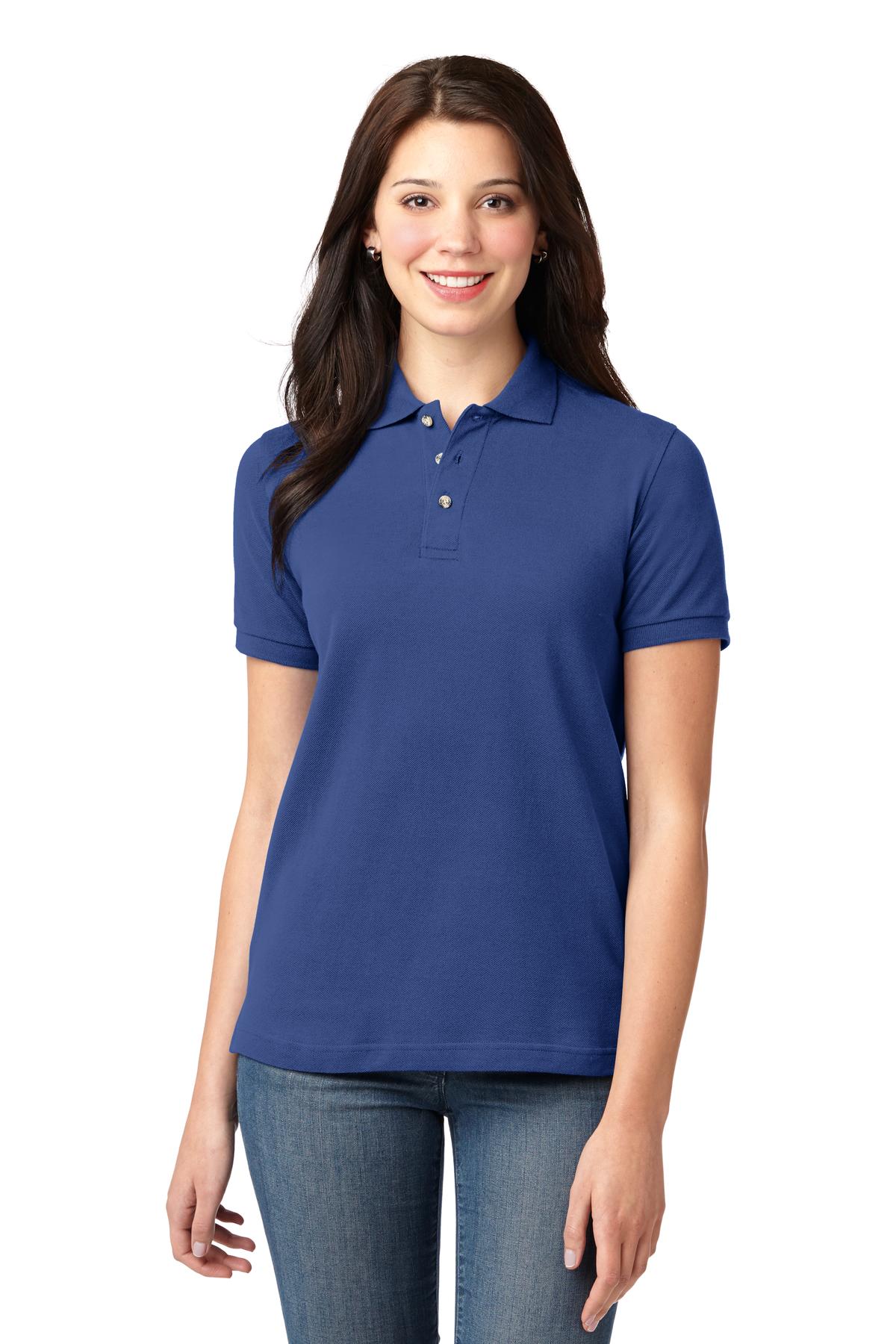 Port Authority? Women's Heavyweight Cotton Pique Polo.  L420