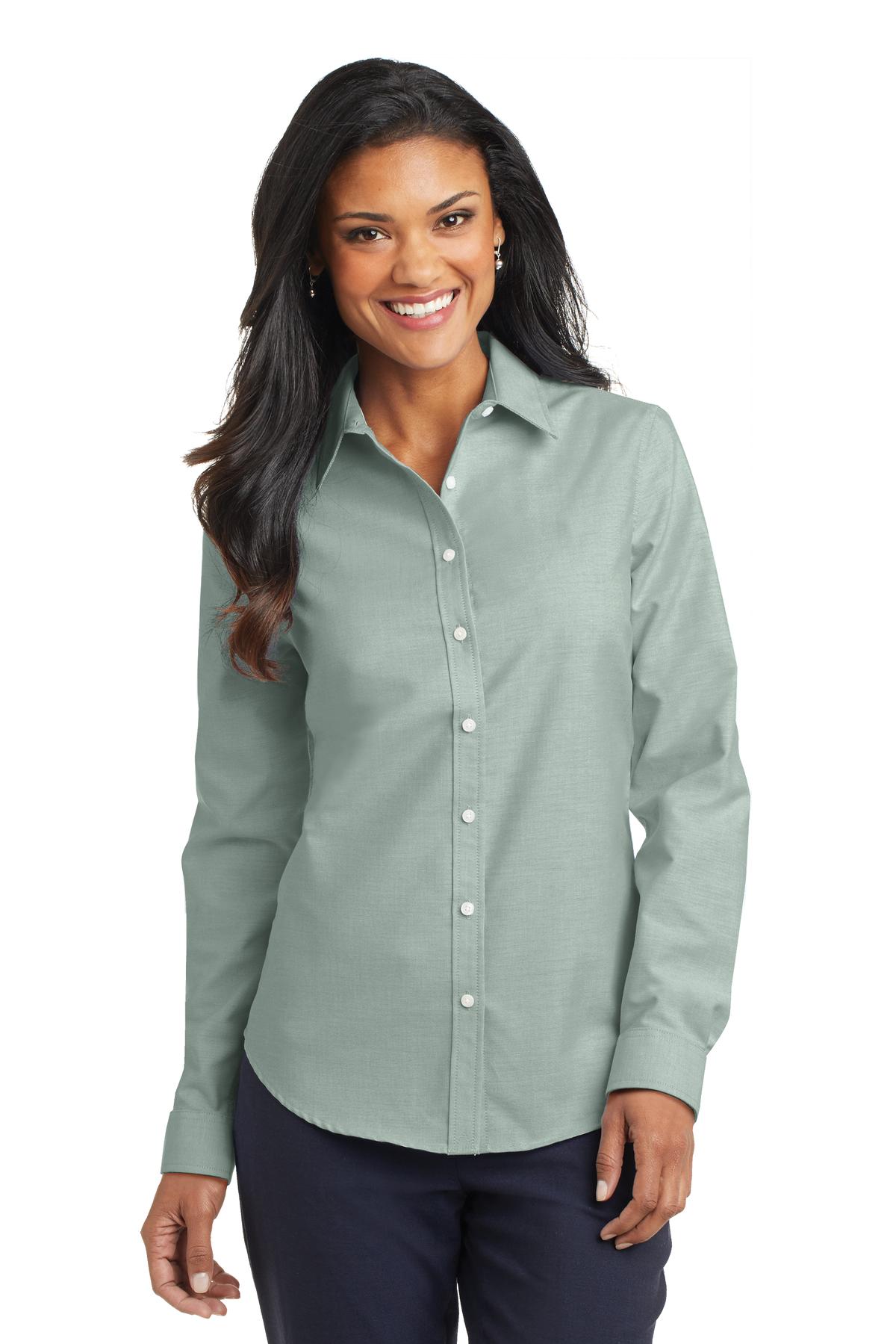 Port AuthorityÂ® Women's SuperProâ„¢ Oxford Shirt. L658