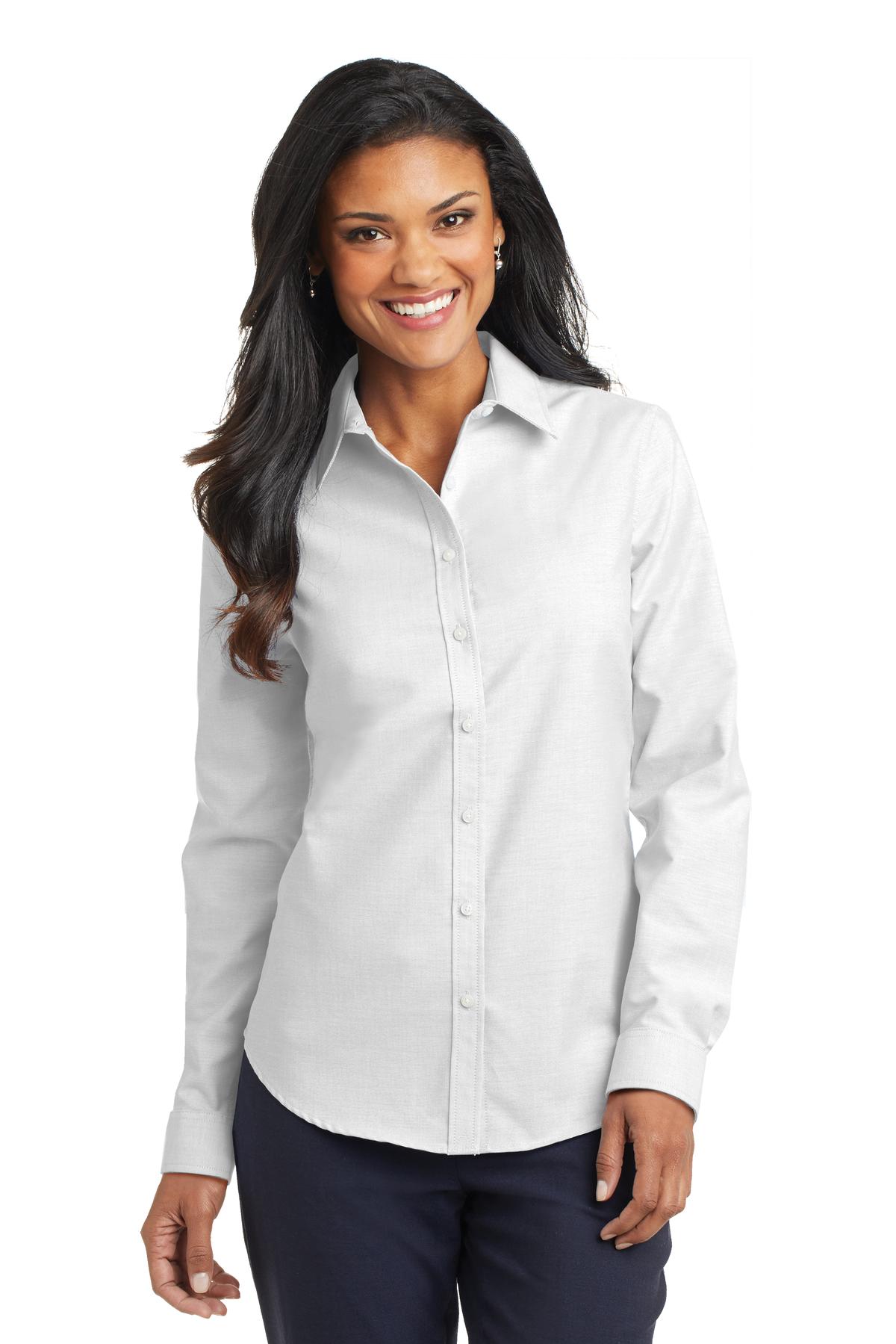 Port AuthorityÂ® Women's SuperProâ„¢ Oxford Shirt. L658