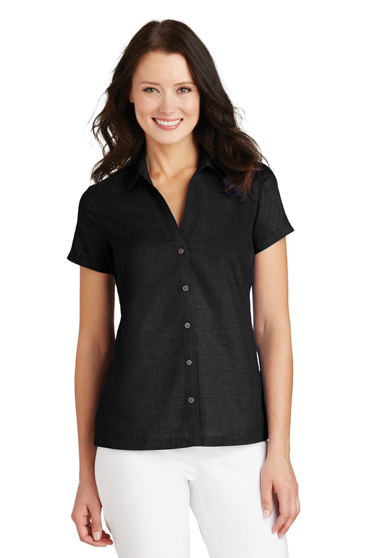 Port Authority &#174;  Ladies Textured Camp Shirt. L662